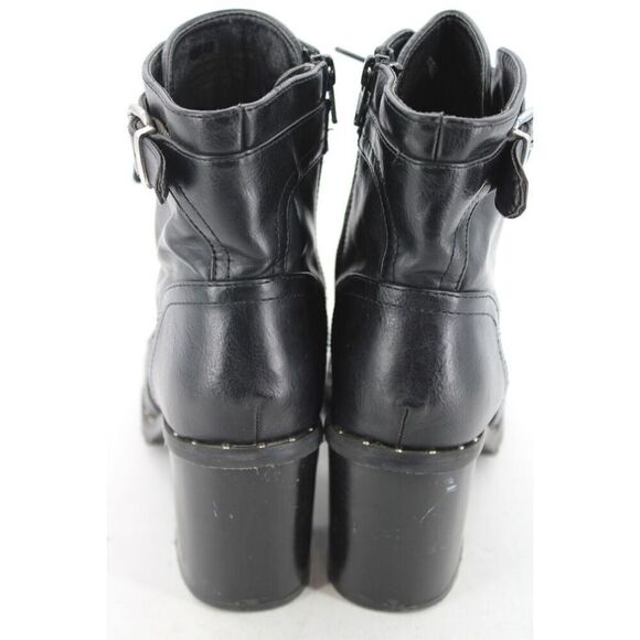 Diba Carryn Combat Boots Size 9m Black Heel 3" - Picture 7 of 10